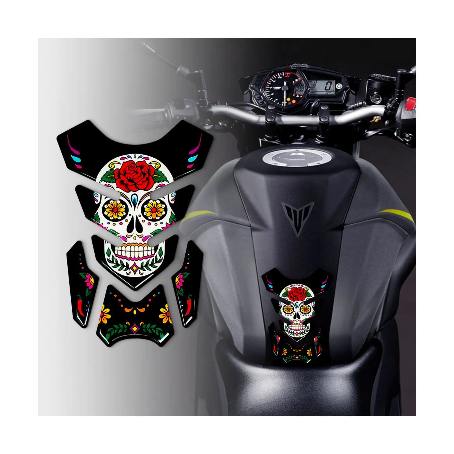Italienische Exzellenz in Motorrad aufklebern-3D-Design, 19x13cm | UV-geschütztes, hochwertiges Material für Langlebig keit