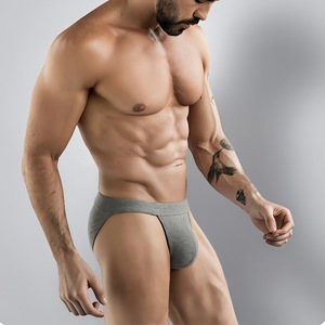 Caleçons sexy en coton taille basse pour hommes, coupe haute, design confortable, sous-vêtements triangulaires pour hommes en stock, vente en gros - Product Image 1