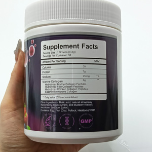Kollagen-Nahrungsergänzungsmittel-Pulver zum Trinken Hautaufhellendes Nahrungsergänzungsmittel Kollagen-Peptide Marines Kollagen-Proteinpulver - Product Image 4