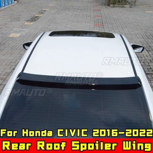 สปอยเลอร์หลังคา CIVIC สีน้ำเงินเข้ม รุ่น B สปอยเลอร์ปีกหลังคาสีดำเงา ชุดแต่งสำหรับ Honda CIVIC รุ่นที่ 10 ปี 2016-2022 อุปกรณ์ตกแต่งรถยนต์ - Product Image 3