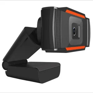 HD 1080P HD Webcam Mini PC cámara web con micrófono giratorio de cámaras para su emisión en directo de Video conferencia de trabajo