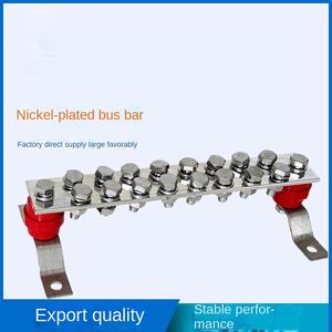 Tamaño personalizado de fábrica Barra de tierra barata Conector de cable eléctrico Barra colectora de cobre sólido con aisladores - Product Image 2