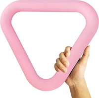 Haltères triangulaires pour la musculation spécifique au yoga et à la gym, avec couleurs et logos personnalisables