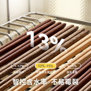 HeDou C Wooden Chopsticks 5 Pairs Chicken Wing Wood High Temperature Resistant Durable For Household Use - Product Image 3