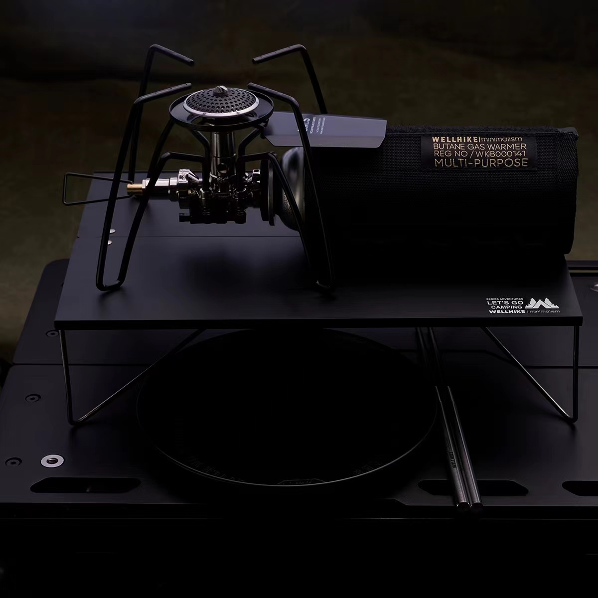 WELLHIKE Spider Stove Black Spider Folding Card Stove