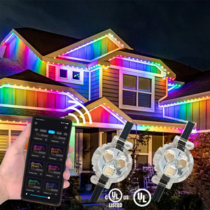 Luci a LED Pixel luci colorate di natale luce decorativa luce decorativa LP68 impermeabile luce intradosso permanente per le vacanze - Product Image 1