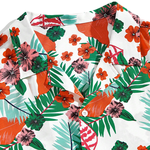 <span class=keywords><strong>Chemise</strong></span> Hawaïenne <span class=keywords><strong>Homme</strong></span> Personnalisée Anti-Plis Séchage Rapide à Manches Courtes Respirante à Motif Floral Boutonnée – Vente en Gros - Product Image 6