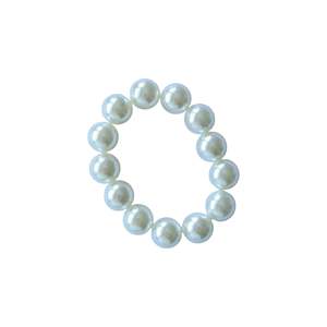 Bracelet de perles de culture blanches rondes de 16mm, bijoux extensibles élastiques pour femmes, cadeau à la mode - Product Image 1