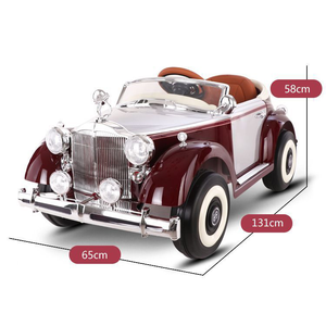 Trẻ em mới Xe Điện bé bốn bánh điều khiển từ xa nam và nữ bé xe cổ điển sạc xe đồ chơi - Product Image 2