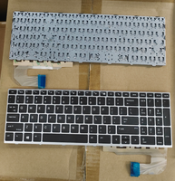 Keyboard Laptop AS Baru untuk HP EliteBook 850 G5 850 G6 755 G5 dan 755 G3 G4 850 G3 G4 Keyboard Notebook Bingkai Perak