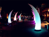 Colonne lumineuse gonflable à LED pour mariage, Tube de lampes avec Logo personnalisé