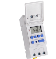Saklar waktu Digital AHC15A DHC15A, saklar waktu 220V yang dapat diprogram, pengatur waktu 3 fase saklar Timer