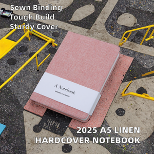 Diario de tela Cuaderno personalizado Diario forrado de tapa dura personalizado - Product Image 3