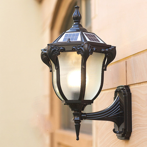 Lampe murale extérieure solaire LED blanc chaud 2700K en alliage d'aluminium, étanche, pour jardin, montage mural, garantie 10 ans, dimmable - Product Image 5
