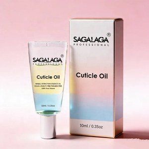 Aceite para Cutículas Orgánico de Doble Capa SAGALAGA con Vitamina E y Aroma a Camelia, Logotipo Personalizado, Hidrata y Fortalece las Uñas, Sin Hexano, Cruelty-Free - Product Image 4