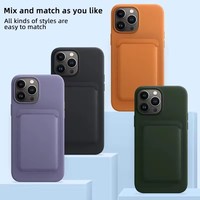 Nouveau fort magnétique Mag étui téléphone portable portefeuille porte-carte d'identité tenir Logo personnalisé coffres-forts en cuir pour Iphone 14 13 12 Pro Max
