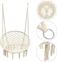 Hamac en macramé, chaise suspendue pour intérieur, extérieur, patio