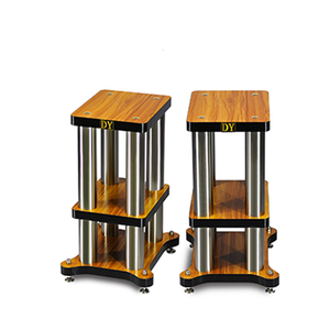 Soportes para Altavoces de Estantería DY-04 HiFi con Amortiguación de Impactos, Base de Madera Sólida y Metal, 1 Par - Product Image 4