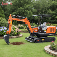 Nouvelle mini-excavatrice sur chenilles 3,5T avec moteur et pompe, pelle arrière pour travaux de construction