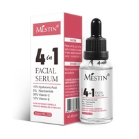 Sérum Crème Visage 4-en-1 à l'Acide Hyaluronique Marque Blanche 30ml – Kit Soin Anti-Âge, Hydratant, Blanchissant et Raffermissant Contre les Rides