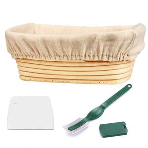 Panier à pain rond en silicone de 9 pouces pour la cuisson du pain, accessoire de cuisson, coupe-pâte, 1 pièce, bol de fermentation, paniers à levain - Product Image 5