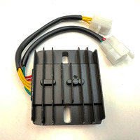 Régulateur de tension redresseur FIGHTER MOTO pour moto 110CC, éclairage à 6 broches, stabilisateur double batterie SMASH110 Noir