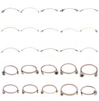 Câble d'extension coaxial RF Pigtail assemblé pour usine, 50 Ohms, avec connecteurs SMA/N Type/BNC/UHF/TNC/SMB/SMC/SMP pour câbles RG316, RG178, RG400, RG142