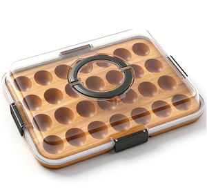 Coffret de transport pour œufs de Pâques, 24 emplacements avec poignée, couvercle transparent sans BPA, support pour œufs de Pâques, plateau pour œufs de Pâques - Product Image 2