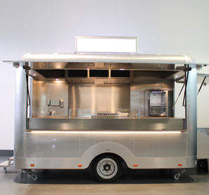 รถขายอาหารขนาดเล็กเคลื่อนที่มีล้อตู้ขายอาหารไอศกรีมรถบรรทุกรถตั้งแคมป์ - Product Image 2