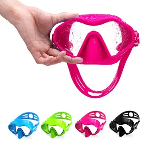 New Design Tempered Glass Silicone Scuba Diving Mask for Adult