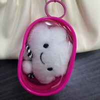 Dompet koin Mini PVC terlaris kotak penyimpanan Headphone bening gantungan kunci dompet pengisi daya kabel Data solusi penyimpanan plastik tahan lama