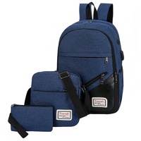 3Pcs Notebook Storage Computer Business Bag Oxford Sacs à dos pour ordinateur portable pour hommes