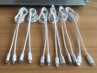 OEM pemisah USB C putih kustom pemisah Y kabel USB mikro 1 in 2 Out untuk pengisian daya ponsel & kamera/penggunaan komputer