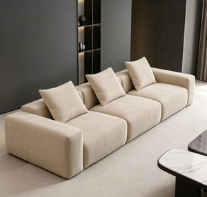 Conjunto de Sillones Reclinables Modernos de Lujo de 3 Plazas, Muebles para el Hogar Rellenos de Esponja para Sala de Estar y Dormitorio - Product Image 1