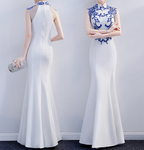 <span class=keywords><strong>Robe</strong></span> sirène <span class=keywords><strong>robe</strong></span> de soirée femmes mariée parole longueur <span class=keywords><strong>mariage</strong></span> demoiselle d'honneur élégantes longues robes orientales - Product Image 2