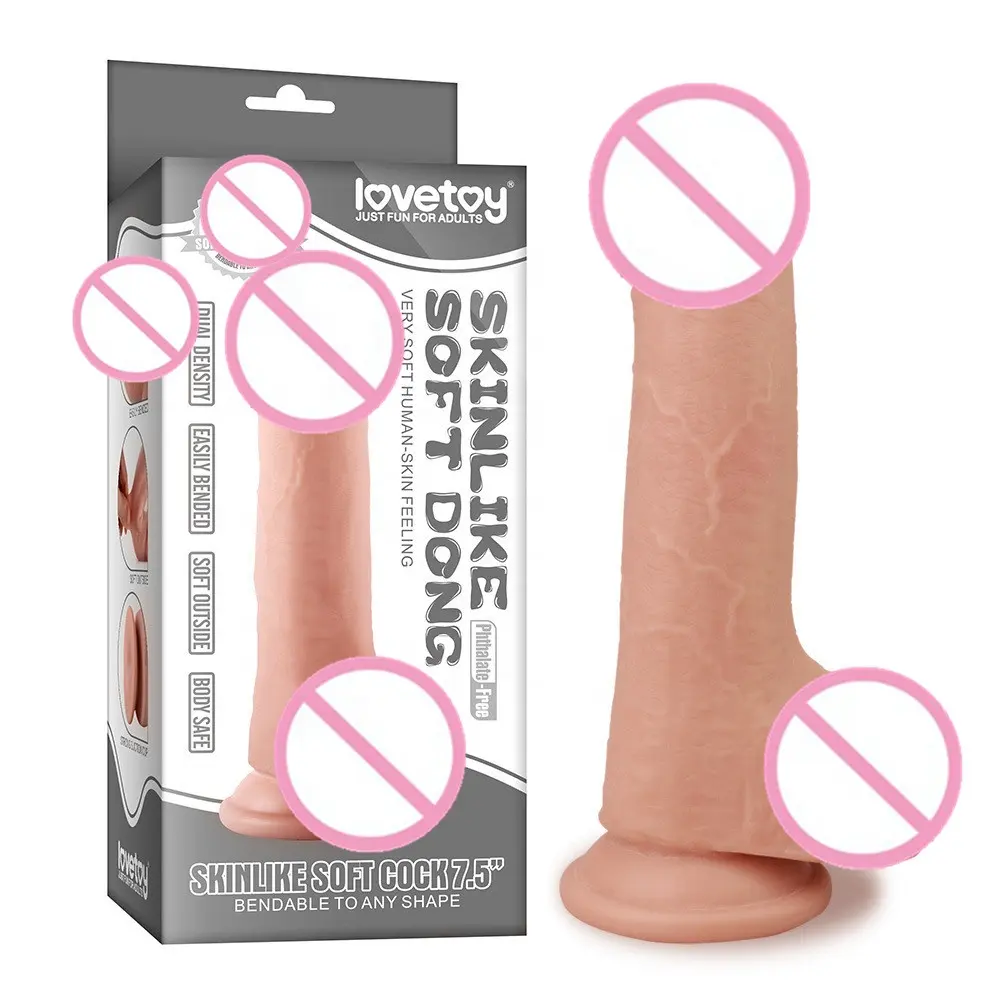 Lovetoy Flexibele Realistische Penis Super Enorme Grote Dildo Met Zuignap Vrouwelijke Masturbatie Cock