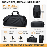 Sac de sport rembourré, plusieurs styles en stock, logo personnalisé, sac de voyage pratique, sac de toilette suspendu, sac de fitness, plusieurs styles disponibles