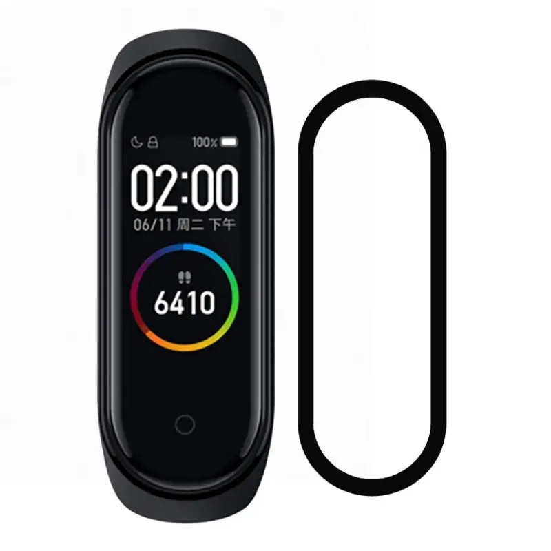 ฟิล์มกระจกป้องกันแบบนิ่มสำหรับ Xiaomi Band 4 5 6 7 8แก้ว PMMA Mi band 7 NFC band5 band4 band6สายรัดข้อมืออัจฉริยะฟิล์มป้องกันหน้าจอ