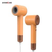 Sèche-cheveux ionique pliable à grande vitesse Binwang 100 millions d'ions négatifs pour usage hôtelier et domestique, température constante intelligente, séchage rapide