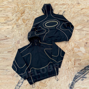 Completo Sportivo da <span class=keywords><strong>Uomo</strong></span> Personalizzato Streetwear in Nylon con <span class=keywords><strong>Giacca</strong></span> e Pantaloni Outdoor - Product Image 3