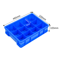 450 Grandes Boîtes Solides à 8 Compartiments en Plastique Recyclable pour Usage Industriel – Rangement Multi-Compartiments pour Pièces