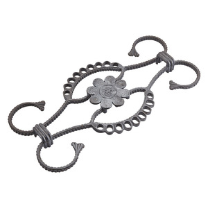 Top Cup Metal Cast Aluminum Decorative Plate Floral Design Matte Finish For Gate Railings Balcony Accessories - Product Image 1