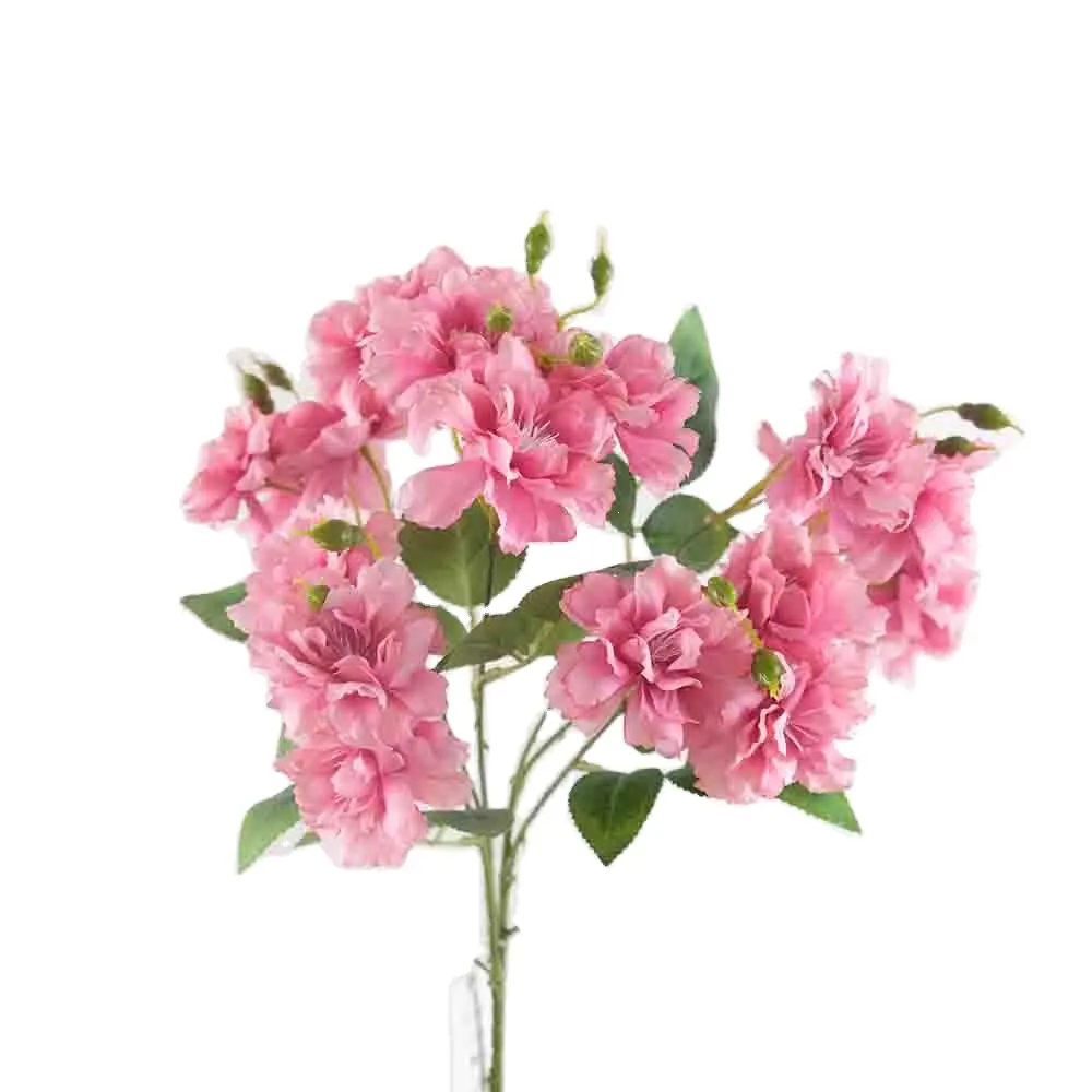Flor de rosas de veludo artificial única personalizada de alta qualidade em massa de fábrica branco vermelho real