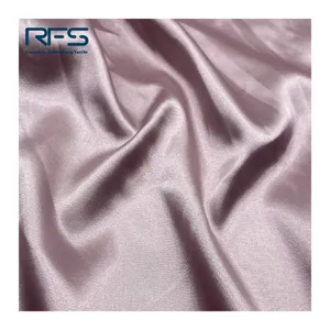 Wholesale Breathable Natural Comfortable Plain 97% polyester 3%spandex silk Fabric for shirts garment