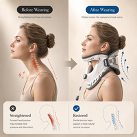 Dispositif de traction cervicale électrique léger en plastique certifié CE BOAN avec batterie intégrée, étireur de cou portable pour ordinateur