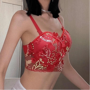 Corsé de Moda para Mujer, Estilo <span class=keywords><strong>Fiesta</strong></span>, con Lentejuelas y Encaje Floral, <span class=keywords><strong>Top</strong></span> Corsé, Korset para Mujer - Product Image 2