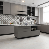 Mosaïque géométrique moderne en marbre naturel noir et blanc, parquet de 8 mm d'épaisseur, crédence murale en jet d'eau pour cuisine et salle de bain