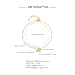 Necklace Interchangeable Irregular Zirconia 925 Pure <b>Silver</b> Chain <b>Charm</b> <b>Bracelet</b> - Product Image 6