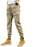 Celana Cargo Pria Heavyweight Custom, Jogger High-Stretch Label Pribadi, OEM Satu Atap untuk Streetwear Premium
