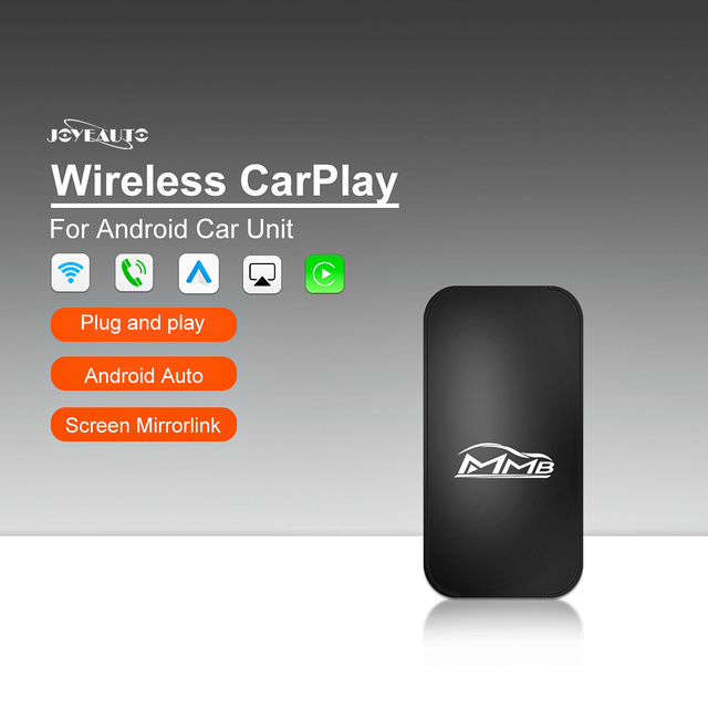 Universal Wireless CarPlay Adapter - Apple/Android Auto, Mirror Link, Plug & Play for Car DVD Players